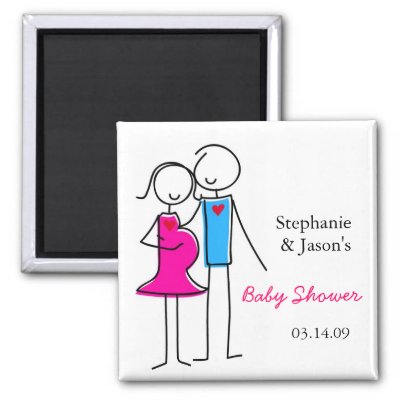 Coed Baby Shower Themes on Coed Baby Shower Magnet Favors