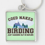 Coed Naked Birding Key Chain