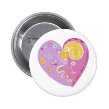 coeur pinback button