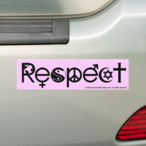 Coexist With Respect Bumper Sticker bumper stickers