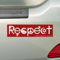 Coexist With Respect Bumper Sticker bumper stickers