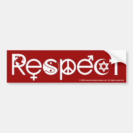 Coexist With Respect Bumper Sticker