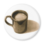 COFFE MUG: PENCIL REALISM: SEPIA REFRIGERATOR MAGNETS