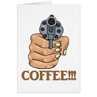 coffee-03 greeting card