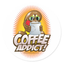 Coffee Addict! stickers by fightcancertees Coffee Addict! stickers