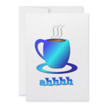 Coffee ahhhh custom invites