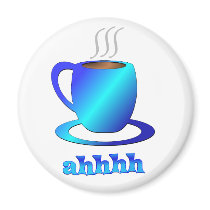 Coffee ahhhh refrigerator magnet