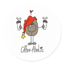 Coffee-aholic stickers by stick_figures Coffee-aholic stickers