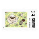 postcard - Coffee and chocolates stamps