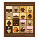 Coffee and Chocolate Print by EveStock Coffee and Chocolate Print
