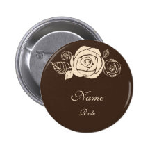 Coffee and Cream Roses Coordinating Gifts Pin