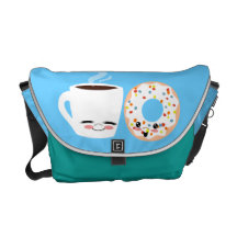 Coffee and Doughnut Pals Courier Bags