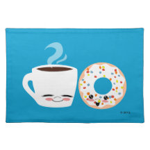Coffee and Doughnut Pals Place Mats