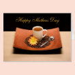 Coffee and Yellow Daisy Mothers Day Card