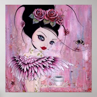 Coffee Angel Print print