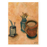 Coffee Art - First Thing in the Morning Postcards