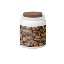 Coffee Background Candy Dish