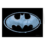 Coffee Bat Symbol - Blue Greeting Cards