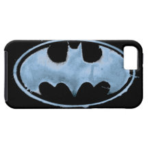 Coffee Bat Symbol - Blue iPhone 5 Covers