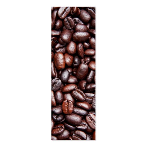 Coffee Bean Template - Customized Dark Roast Beans Business Card Template (front side)