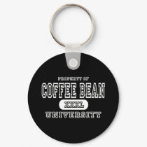 Coffee Bean University Dark keychains by universityshirts Coffee Bean University Dark keychains