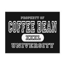Coffee Bean University Dark postcards by universityshirts Coffee Bean University Dark postcards