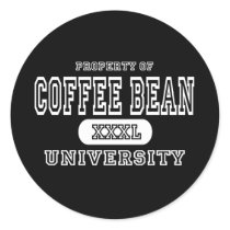 Coffee Bean University Dark stickers by universityshirts Coffee Bean University Dark stickers