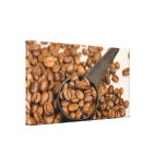Coffee Beans Background Stretched Canvas Prints
