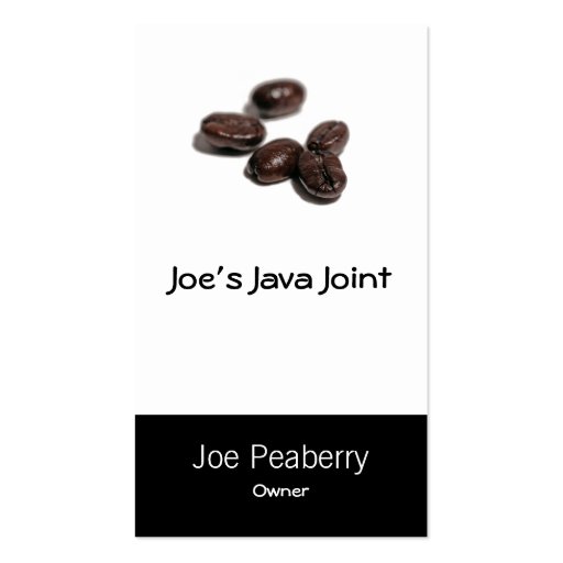 Coffee Beans Business Cards