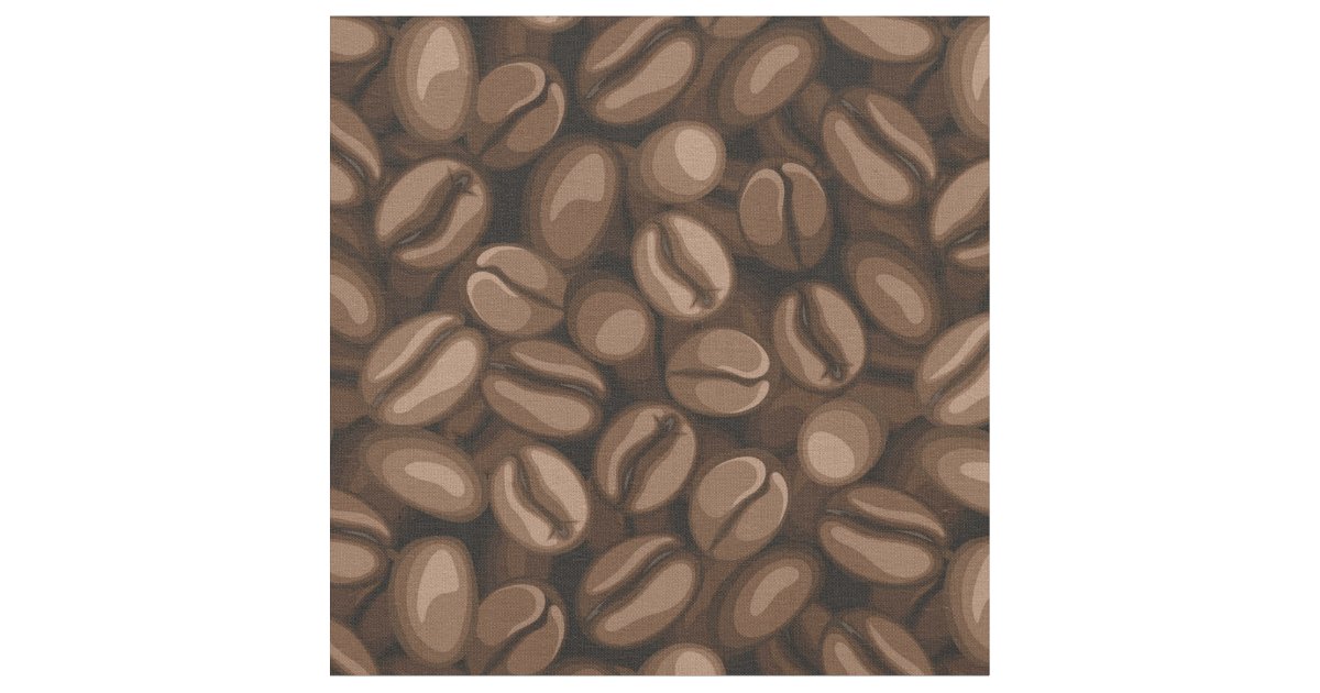Coffee beans fabric Zazzle