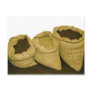 coffee beans in burlap sack postcard