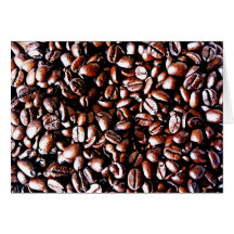 Coffee Beans Pattern - Dark Roast Cards