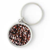 Coffee Beans Pattern - Dark Roast Key Chain