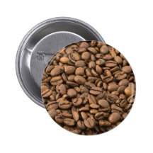 Coffee Beans Pinback Button