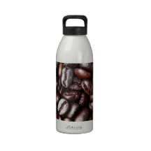 Coffee Beans - whole light and dark roasted Reusable Water Bottle