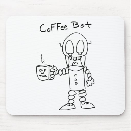 Coffee Bot Mouse Pad