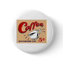 Coffee Bottomless Cup Pin