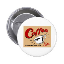 Coffee Bottomless Cup Pin