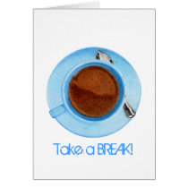Coffee Break Card by floatinglemons Coffee Break Card