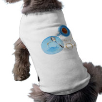 Coffee Break Dog T-shirt pet clothing