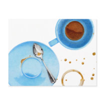 Coffee Break Postcard by floatinglemons Coffee Break Postcard