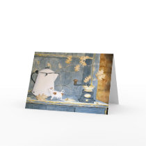 Coffee Break Still Life Blank Greeting Card by paintingcoyote36 Coffee Break Still Life Blank Greeting Card