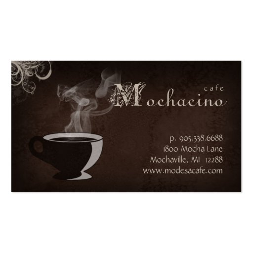 Coffee Business Card (front side)