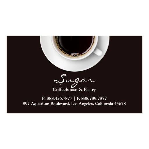 Coffee Business Card (front side)