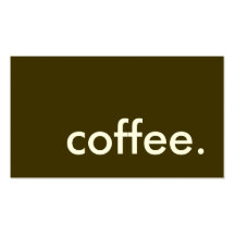 coffee. business cards