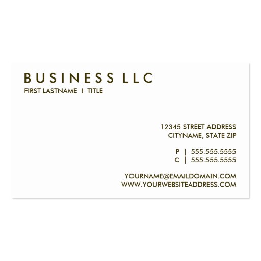 coffee. business cards (back side)