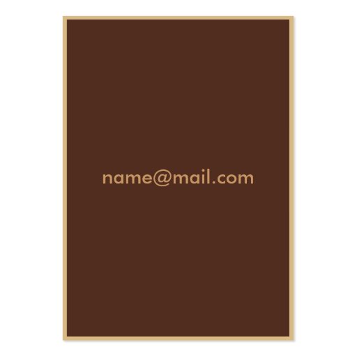 Coffee BusinessCards Business Card (back side)