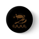 Coffee C8H10N4O2 Pinback Button