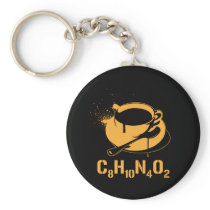 Coffee C8H10N4O2 Keychains