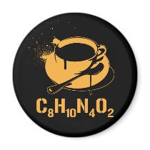 Coffee C8H10N4O2 magnets